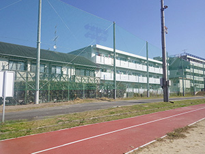 京都大学北部グラウンド防球ネット工事